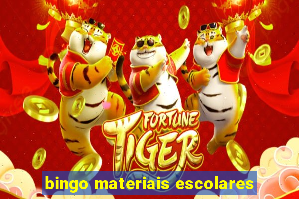 bingo materiais escolares